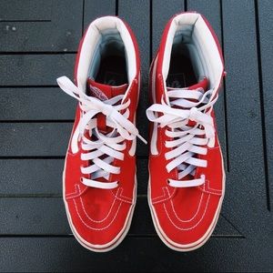 Red High Top Vans